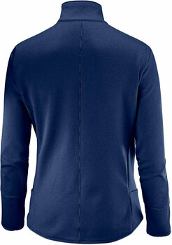 Ski-trui en T-shirt Salomon Discovery FZ W Medieval Blue Heathe M - 2