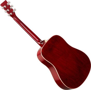 Akustická kytara SX SD204G Transparent Red-Natural Akustická kytara - 2