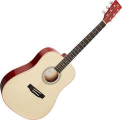 Guitarra dreadnought SX SD204G Transparent Red-Natural Guitarra dreadnought - 2