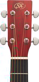 Akustická kytara SX SD204G Transparent Red-Natural Akustická kytara - 9