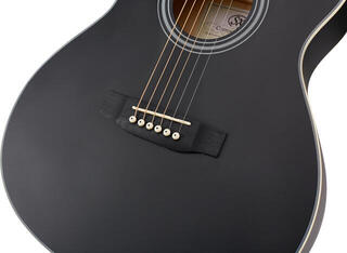 Folk Guitar SX SO104 Matte Black Folk Guitar - 5