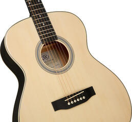 Folk Guitar SX SO204G Transparent Black-Natural Folk Guitar - 5