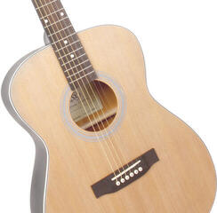 Folk Guitar SX SO204 Matte Black-Natural Folk Guitar - 2