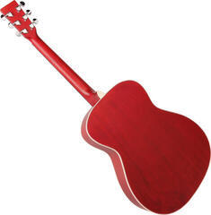 Folk Guitar SX SO204 Transparent Red-Natural Folk Guitar - 1