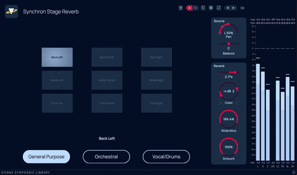 Software de studio Plug-In Efect Vienna Symphonic Library Synchron Stage Reverb (Produs digital) - 4
