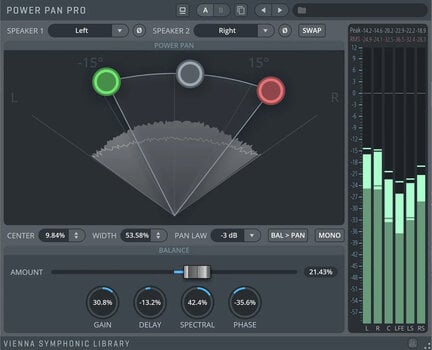 Programinės įrangos papildinio efektų procesorius Vienna Symphonic Library Vienna Suite Pro Single - 15