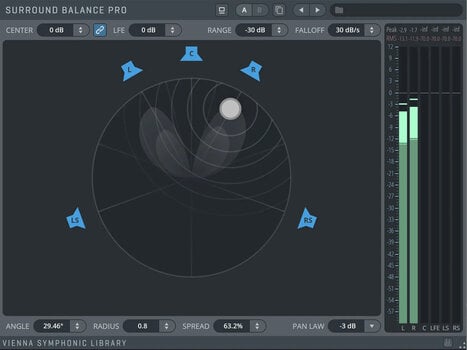 Programinės įrangos papildinio efektų procesorius Vienna Symphonic Library Vienna Suite Pro Single - 16