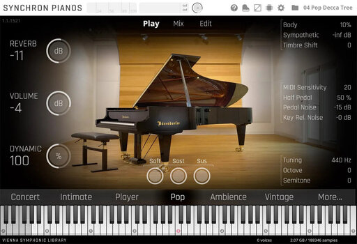 VST Instrument Vienna Symphonic Library Studio Bösendorfer 280VC Standard (Digitalni proizvod) - 2