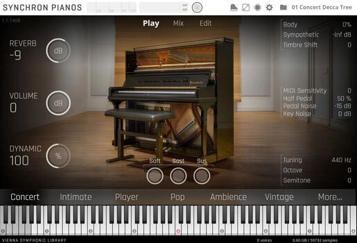 VST Instrument Vienna Symphonic Library Studio Bösendorfer Upright Standard (Produs digital) - 2