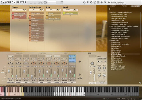 VST Instrument Vienna Symphonic Library Studio FX Piano Standard (Дигитален продукт) - 2
