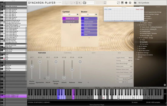 VST Instrument Vienna Symphonic Library Synchron Percussion I Standard (Digitales Produkt) - 4