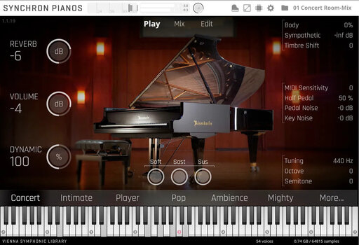 VST Instrument Vienna Symphonic Library Synchron Bösendorfer Imperial Standard (Produs digital) - 2