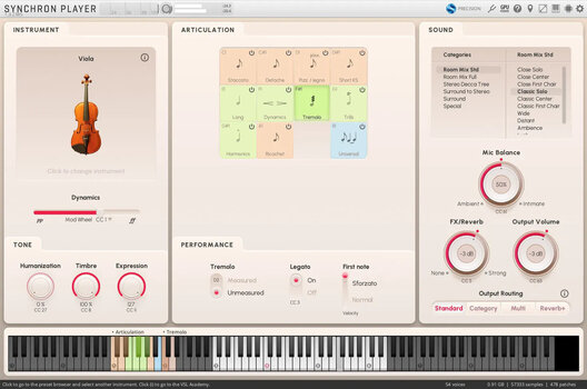 VST Instrument Vienna Symphonic Library Synchron Solo Viola Standard (Дигитален продукт) - 2