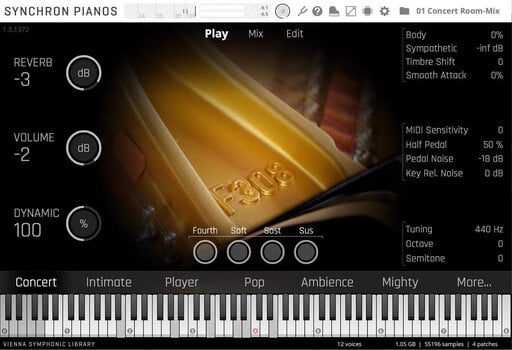 VST Instrument Vienna Symphonic Library Fazioli F308 Essentials (Digitální produkt) - 2
