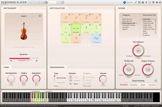 VST Instrument Vienna Symphonic Library Synchron Solo Violin 1 Standard (Producto digital) - 2