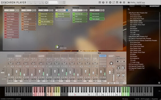 VST Instrument Vienna Symphonic Library Synchron Solo Violin 1 Standard (Producto digital) - 4