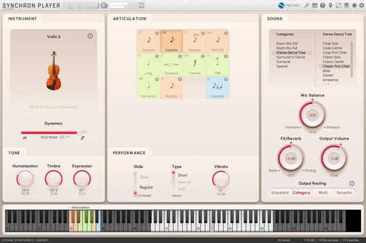 VST Instrument Vienna Symphonic Library Synchron Solo Violin 2 Standard (Producto digital) - 2
