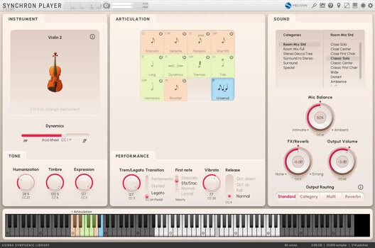VST Instrument Vienna Symphonic Library Synchron Solo Violin 2 Standard (Producto digital) - 3