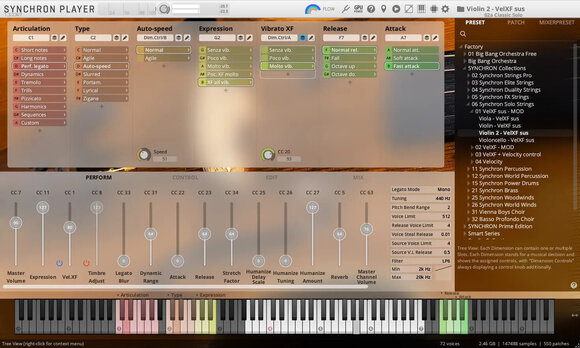 VST Instrument Vienna Symphonic Library Synchron Solo Violin 2 Standard (Producto digital) - 4