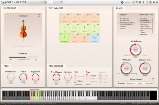 VST Instrument Vienna Symphonic Library Synchron Solo Cello Standard (Digitales Produkt) - 3