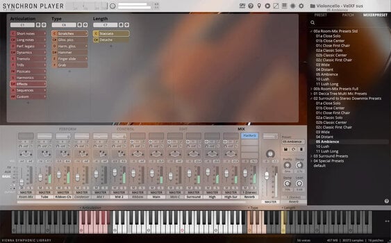 VST Instrument Vienna Symphonic Library Synchron Solo Cello Standard (Digitales Produkt) - 5