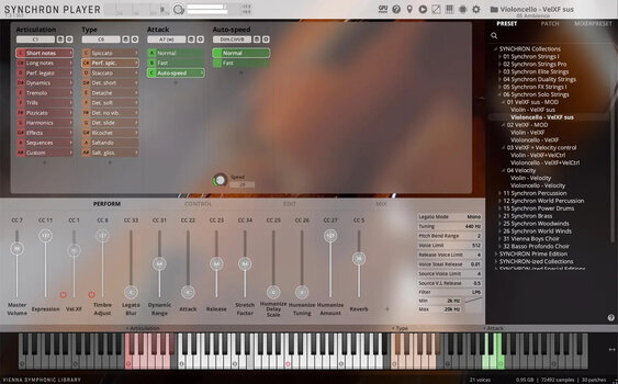 VST Instrument Vienna Symphonic Library Synchron Solo Cello Standard (Digitales Produkt) - 6