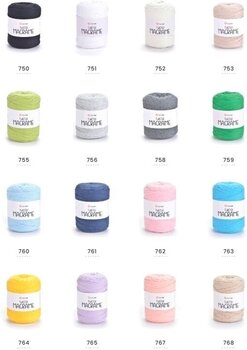 Cord Yarn Art Twisted Macrame 210 m 801 Neon Green Cord - 3