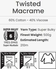 Cord Yarn Art Twisted Macrame 210 m 751 Cord - 4
