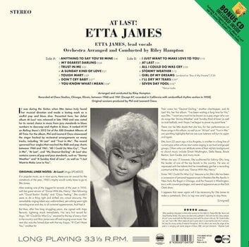 Hanglemez Etta James - At Last! (LP + CD) - 3
