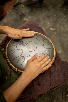 Tongue Drum Shamann 14" 15 Notes C Major Red Tongue Drum - 7