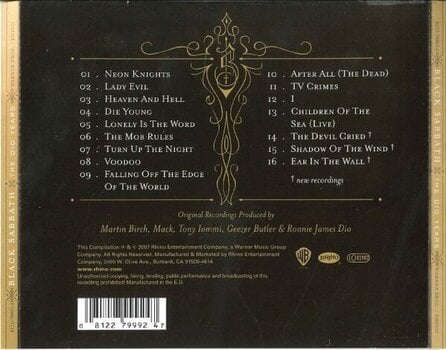 Hudobné CD Black Sabbath - The Dio Years (Remastered) (CD) - 3