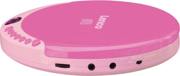 Kapesní hudební přehrávač Lenco CD-011PK CD přehrávač Pink - 3