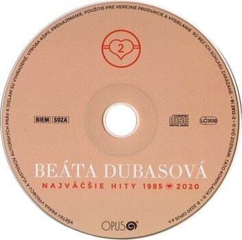 Glasbene CD Beáta Dubasová - Najväčšie Hity 1985-2020 (Remastered) (2 CD) - 3
