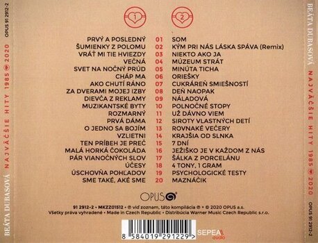 Glasbene CD Beáta Dubasová - Najväčšie Hity 1985-2020 (Remastered) (2 CD) - 4