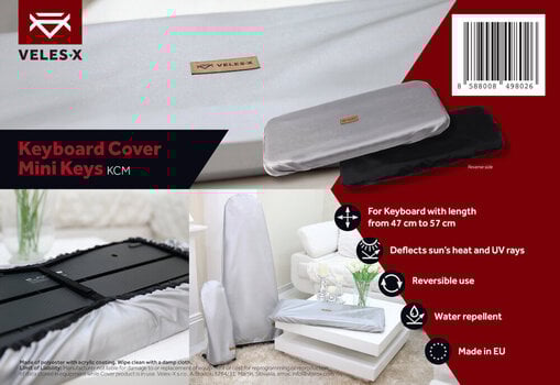 Капак на клавиатурата от плат
 Veles-X Keyboard Cover Mini Keys 47 - 57cm Капак на клавиатурата от плат - 12