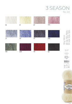 Pređa za pletenje Alize 3 Season 40 Pređa za pletenje - 3