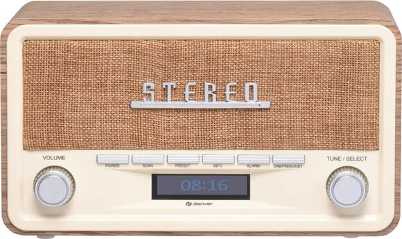 Cyfrowe radio DAB + Denver DAB-18 Light Wood Cyfrowe radio DAB + - 2