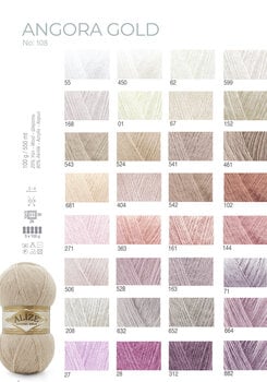 Pletací příze Alize Angora Gold 185 Pletací příze - 3