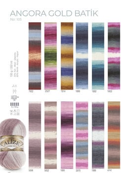 Knitting Yarn Alize Angora Gold Batik 2970 Knitting Yarn - 3