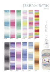 Fios para tricotar Alize Şekerim Batik 2132 Fios para tricotar - 2