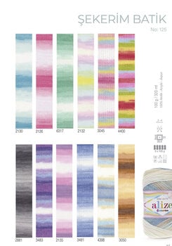 Strikkegarn Alize Şekerim Batik 2132 Strikkegarn - 3