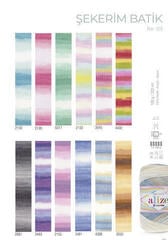Fios para tricotar Alize Şekerim Batik 3483 Fios para tricotar - 2