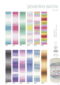 Fios para tricotar Alize Şekerim Batik 2135 Fios para tricotar - 3