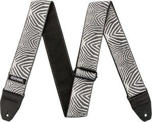 Textil gitár heveder Dunlop D6722 Jacquard Textil gitár heveder Zebra Cadabra - 1