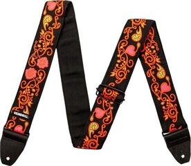 Textil gitár heveder Dunlop JH23 Hendrix Blacklight Monterey Textil gitár heveder Orange - 1