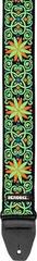 Textil gitár heveder Dunlop JH26 Hendrix Blacklight Fillmore Textil gitár heveder Green - 2