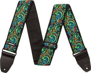 Textil gitár heveder Dunlop JH27 Hendrix Blacklight Love Drops Textil gitár heveder Blue - 1