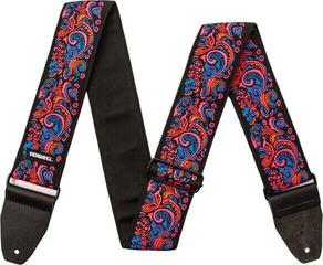 Textil gitár heveder Dunlop JH28 Hendrix Blacklight Love Drops Textil gitár heveder Pink - 1