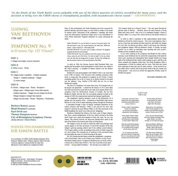 Disc de vinil Beethoven - Symphony No. 9 - Simon Rattle/Wiener Philharmoniker (Red & Gold Coloured) (2 LP) - 3