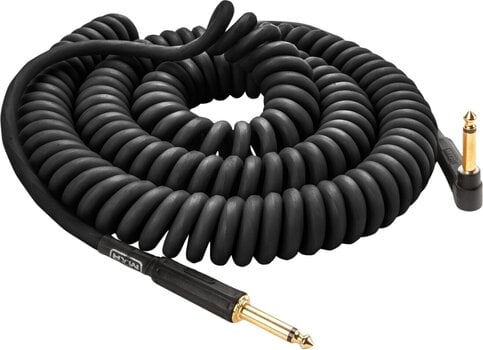 Instrumentinis kabelis Dunlop MXR Coil Cable Angled-Straight 30 Ft Black - 2